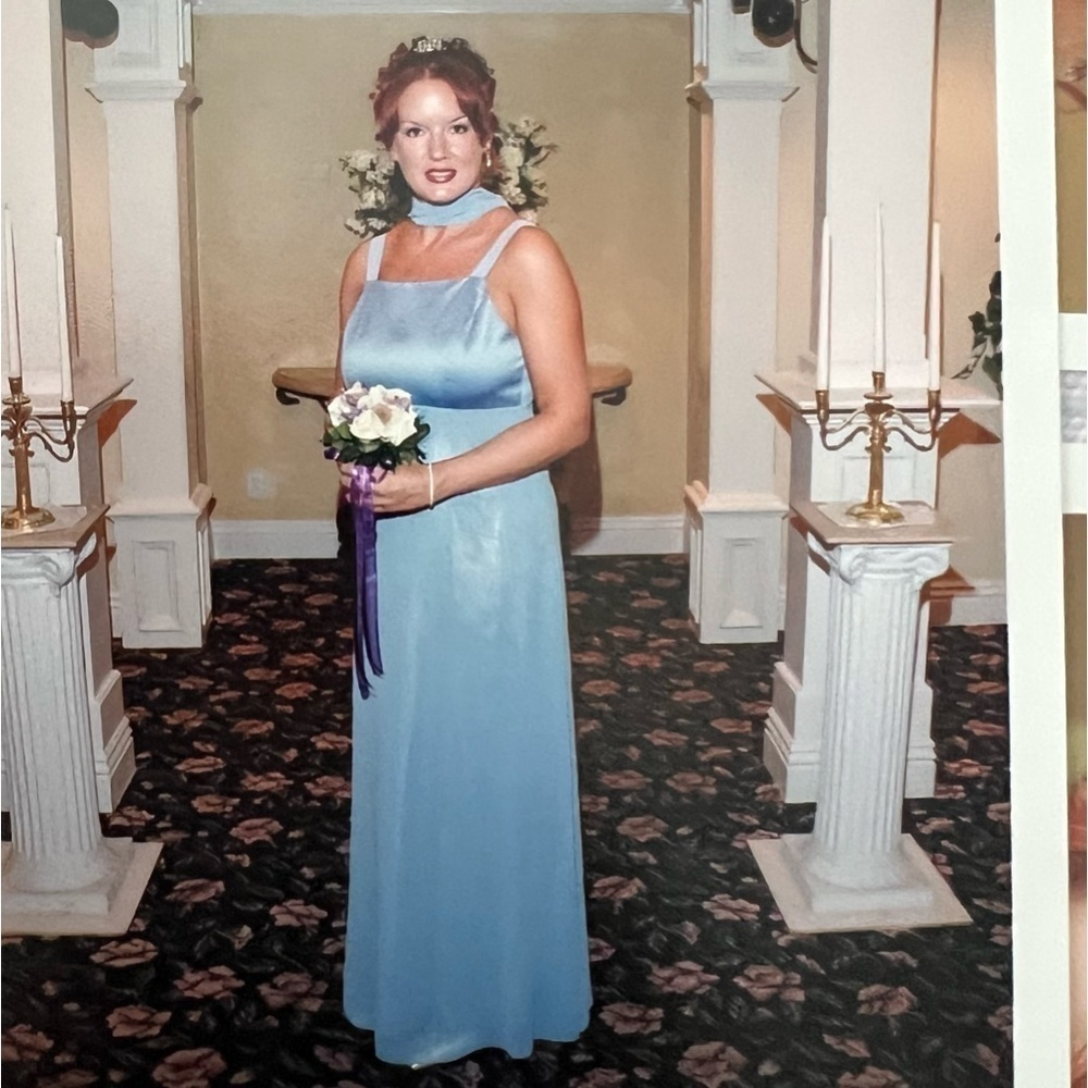 Chadwick's Womens Formal Periwinkle Dress. Size 12